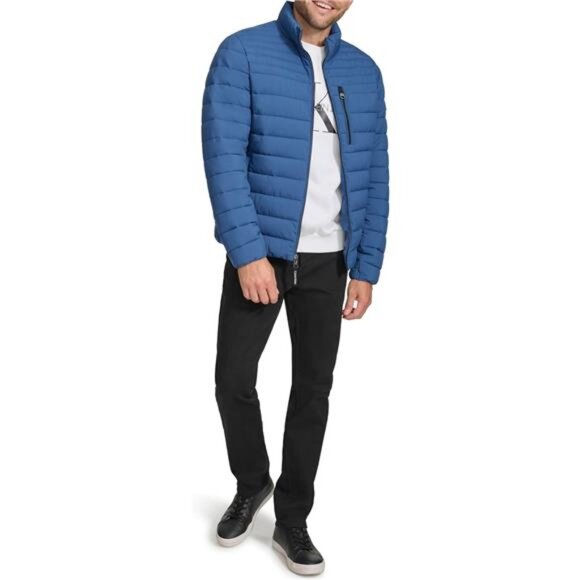 Calvin Klein Men's Full Zip Down Puffer Coat - Picture 1 of 8